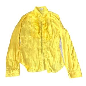 Vintage Voice Bright yellow blouse